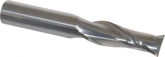 Atrax - 3/4", 2-1/4" LOC, 3/4" Shank Diam, 5" OAL, 2 Flute, Solid Carbide Square End Mill - Single End, Uncoated, Spiral Flute, 30° Helix, Centercutting, Right Hand Cut - Eagle Tool & Supply