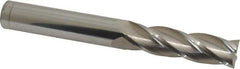 Atrax - 5/8", 2-1/4" LOC, 5/8" Shank Diam, 5" OAL, 4 Flute, Solid Carbide Square End Mill - Single End, Uncoated, Spiral Flute, 30° Helix, Centercutting, Right Hand Cut - Eagle Tool & Supply