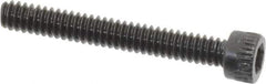 Made in USA - #4-40 UNC Hex Socket Drive, Socket Cap Screw - Alloy Steel, Black Oxide Finish, Fully Threaded, 7/8" Length Under Head - Eagle Tool & Supply