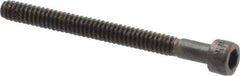 Made in USA - #4-40 UNC Hex Socket Drive, Socket Cap Screw - Alloy Steel, Black Oxide Finish, Partially Threaded, 1-1/4" Length Under Head - Eagle Tool & Supply