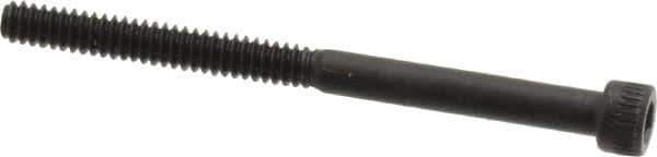 Made in USA - #4-40 UNC Hex Socket Drive, Socket Cap Screw - Alloy Steel, Black Oxide Finish, Partially Threaded, 1-1/2" Length Under Head - Eagle Tool & Supply