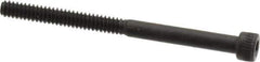 Made in USA - #4-40 UNC Hex Socket Drive, Socket Cap Screw - Alloy Steel, Black Oxide Finish, Partially Threaded, 1-1/2" Length Under Head - Eagle Tool & Supply