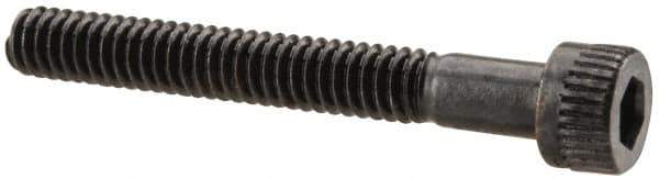 Made in USA - #5-40 UNC Hex Socket Drive, Socket Cap Screw - Alloy Steel, Black Oxide Finish, Partially Threaded, 1" Length Under Head - Eagle Tool & Supply