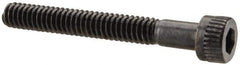 Made in USA - #5-40 UNC Hex Socket Drive, Socket Cap Screw - Alloy Steel, Black Oxide Finish, Partially Threaded, 1" Length Under Head - Eagle Tool & Supply