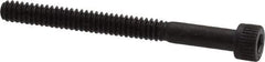 Made in USA - #6-32 UNC Hex Socket Drive, Socket Cap Screw - Alloy Steel, Black Oxide Finish, Partially Threaded, 1-1/2" Length Under Head - Eagle Tool & Supply