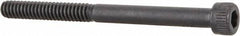 Made in USA - #6-32 UNC Hex Socket Drive, Socket Cap Screw - Alloy Steel, Black Oxide Finish, Partially Threaded, 1-3/4" Length Under Head - Eagle Tool & Supply