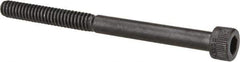 Made in USA - #10-24 UNC Hex Socket Drive, Socket Cap Screw - Alloy Steel, Black Oxide Finish, Partially Threaded, 2-1/2" Length Under Head - Eagle Tool & Supply