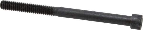 Made in USA - 1/4-20 UNC Hex Socket Drive, Socket Cap Screw - Alloy Steel, Black Oxide Finish, Partially Threaded, 3-1/4" Length Under Head - Eagle Tool & Supply