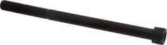 Made in USA - 5/16-18 UNC Hex Socket Drive, Socket Cap Screw - Alloy Steel, Black Oxide Finish, Partially Threaded, 4-1/2" Length Under Head - Eagle Tool & Supply