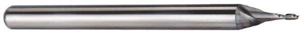 M.A. Ford - 3/4", 1" LOC, 3/4" Shank Diam, 3" OAL, 2 Flute, Solid Carbide Square End Mill - Single End, Uncoated, Spiral Flute, 30° Helix, Centercutting, Right Hand Cut, Right Hand Flute, Series 164 - Eagle Tool & Supply