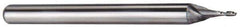 M.A. Ford - 11/64", 3/8" LOC, 3/16" Shank Diam, 2" OAL, 4 Flute, Solid Carbide Square End Mill - Single End, Uncoated, Spiral Flute, 30° Helix, Centercutting, Right Hand Cut, Right Hand Flute, Series 163 - Eagle Tool & Supply