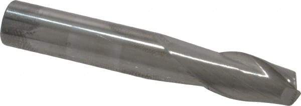 Atrax - 5/16", 1/2" LOC, 5/16" Shank Diam, 2" OAL, 2 Flute, Solid Carbide Square End Mill - Single End, Uncoated, Spiral Flute, 30° Helix, Centercutting, Right Hand Cut - Eagle Tool & Supply