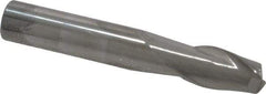 Atrax - 5/16", 1/2" LOC, 5/16" Shank Diam, 2" OAL, 2 Flute, Solid Carbide Square End Mill - Single End, Uncoated, Spiral Flute, 30° Helix, Centercutting, Right Hand Cut - Eagle Tool & Supply