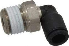 Legris - 6mm Outside Diam, 1/4 NPT, Nylon Push-to-Connect Tube Male Elbow - 290 Max psi, Tube to Male NPT Connection, Buna Nitrile O-Ring - Eagle Tool & Supply