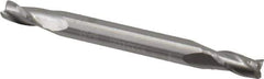 Atrax - 5/32", 5/16" LOC, 3/16" Shank Diam, 2" OAL, 3 Flute, Solid Carbide Square End Mill - Double End, Uncoated, Spiral Flute, 30° Helix, Centercutting - Eagle Tool & Supply