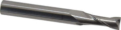 Atrax - 7mm, 19mm LOC, 8mm Shank Diam, 64mm OAL, 2 Flute, Solid Carbide Square End Mill - Single End, Uncoated, Spiral Flute, 30° Helix, Centercutting, Right Hand Cut - Eagle Tool & Supply