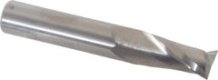 Atrax - 12mm, 25mm LOC, 12mm Shank Diam, 76mm OAL, 2 Flute, Solid Carbide Square End Mill - Single End, Uncoated, Spiral Flute, 30° Helix, Centercutting, Right Hand Cut - Eagle Tool & Supply