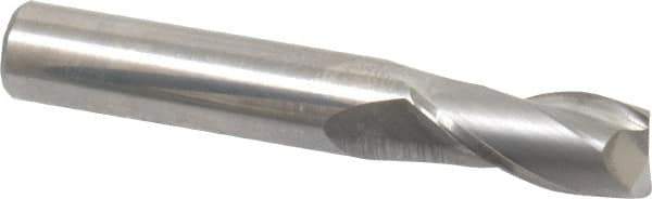 Atrax - 14mm, 32mm LOC, 14mm Shank Diam, 89mm OAL, 2 Flute, Solid Carbide Square End Mill - Single End, Uncoated, Spiral Flute, 30° Helix, Centercutting, Right Hand Cut - Eagle Tool & Supply