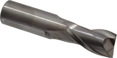 Atrax - 22mm, 38mm LOC, 22mm Shank Diam, 100mm OAL, 2 Flute, Solid Carbide Square End Mill - Single End, Uncoated, Spiral Flute, 30° Helix, Centercutting, Right Hand Cut - Eagle Tool & Supply