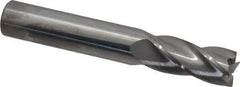 Atrax - 14mm, 32mm LOC, 14mm Shank Diam, 89mm OAL, 4 Flute, Solid Carbide Square End Mill - Single End, Uncoated, Spiral Flute, 30° Helix, Centercutting, Right Hand Cut - Eagle Tool & Supply