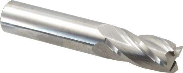 Atrax - 16mm, 32mm LOC, 16mm Shank Diam, 89mm OAL, 4 Flute, Solid Carbide Square End Mill - Single End, Uncoated, Spiral Flute, 30° Helix, Centercutting, Right Hand Cut - Eagle Tool & Supply