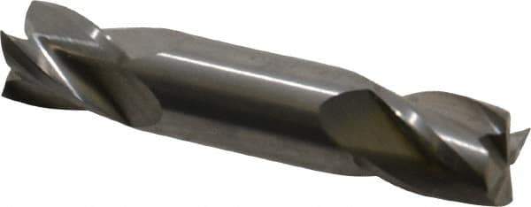 Atrax - 10mm, 12mm LOC, 10mm Shank Diam, 70mm OAL, 4 Flute, Solid Carbide Square End Mill - Double End, Uncoated, Spiral Flute, 30° Helix, Centercutting, Right Hand Cut - Eagle Tool & Supply