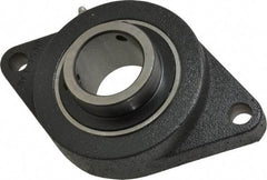 Browning - 2" ID, 8-1/2" OAL x 5-1/4" OAH 2-Bolt Flange - 6,601 Lb Static Cap, 9,752 Lb Dyn Cap, 7-1/4" Btw Mnt Hole Ctrs, Cast Iron - Eagle Tool & Supply