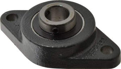 Browning - 3/4" ID, 4-13/32" OAL x 2-1/2" OAH 2-Bolt Flange - 1,444 Lb Static Cap, 2,611 Lb Dyn Cap, 3-17/32" Btw Mnt Hole Ctrs, Cast Iron - Eagle Tool & Supply