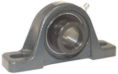 Browning - 2-1/4" ID, 9-1/2" OAL x 5-1/2" OAH Pillow Block - 8,150 Lb Static Cap, 11,789 Lb Dyn Cap, 7-13/32" Btw Mnt Hole Ctrs, 2-11/16" Base-to-Ctr Ht, Cast Iron - Eagle Tool & Supply