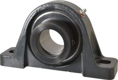 Browning - 2" ID, 8-13/16" OAL x 4-29/32" OAH Pillow Block - 6,601 Lb Static Cap, 9,752 Lb Dyn Cap, 6-15/16" Btw Mnt Hole Ctrs, 2-7/16" Base-to-Ctr Ht, Cast Iron - Eagle Tool & Supply