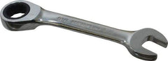 Blackhawk by Proto - 7/16" 12 Point Combination Wrench - 15° Head Angle, 4" OAL, Steel, Chrome Finish - Eagle Tool & Supply