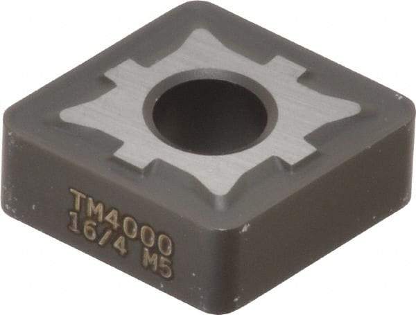 Seco - CNMG544 M5 Grade TM4000 Carbide Turning Insert - TiCN/Al2O3 Finish, 80° Diamond, 5/8" Inscr Circle, 1/4" Thick, 1/16" Corner Radius - Eagle Tool & Supply