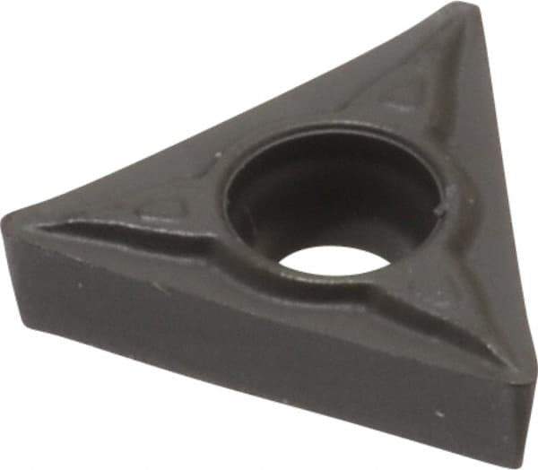 Seco - TCMT21.51 F1 Grade TM4000 Carbide Turning Insert - TiCN/Al2O3 Finish, 60° Triangle, 1/4" Inscr Circle, 3/32" Thick, 1/64" Corner Radius - Eagle Tool & Supply