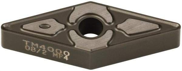 Seco - VNMG332 MF4 Grade TM4000 Carbide Turning Insert - TiCN/Al2O3 Finish, 35° Diamond, 3/8" Inscr Circle, 3/16" Thick, 1/32" Corner Radius - Eagle Tool & Supply
