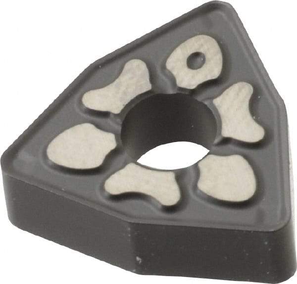 Seco - WNMG433 MF4 Grade TM4000 Carbide Turning Insert - TiCN/Al2O3 Finish, 80° Trigon, 1/2" Inscr Circle, 3/16" Thick, 3/64" Corner Radius - Eagle Tool & Supply