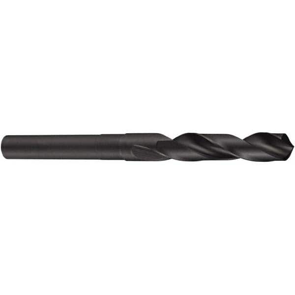 DORMER - 17/32" Drill, 118° Point, High Speed Steel Silver Deming & Reduced Shank Drill Bit - Eagle Tool & Supply
