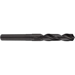 DORMER - 17/32" Drill, 118° Point, High Speed Steel Silver Deming & Reduced Shank Drill Bit - Eagle Tool & Supply