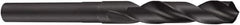 DORMER - 18mm Drill, 118° Point, High Speed Steel Silver Deming & Reduced Shank Drill Bit - Bright Finish, 157mm OAL, Straight Shank, 84mm Flute Length, Right Hand Cut, Spiral Flute, Regular Spiral - Eagle Tool & Supply