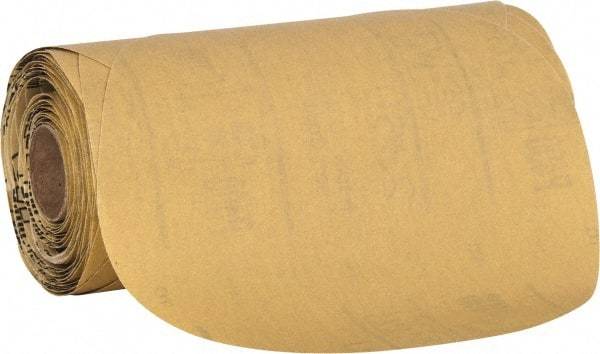 3M - 6" Diam, 400 Grit Aluminum Oxide Adhesive PSA Disc - Extra Fine Grade, Yellow, C Weighted Backing, Flexible, Use with Random Orbital Sanders - Eagle Tool & Supply