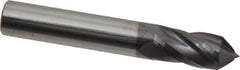 Value Collection - 3/8" Diam, 7/8" LOC, 4 Flute, 90° Point Angle, Solid Carbide Drill Mill - AlTiN Finish, 2-1/2" OAL, 3/8" Shank Diam - Eagle Tool & Supply