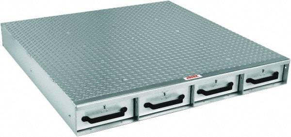 Jobox - 48" Wide x 6" High x 50" Deep Utility Chest - Fits Van Floor or Truck Bed - Eagle Tool & Supply