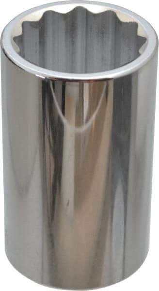 Paramount - 1-5/16", 1/2" Drive, Deep Hand Socket - 12 Points, 3-1/2" OAL, Steel, Chrome Finish - Eagle Tool & Supply