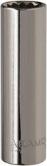 Paramount - 1/2" Drive, Deep Hand Socket - 12 Points, 3-9/32" OAL, Steel, Chrome Finish - Eagle Tool & Supply