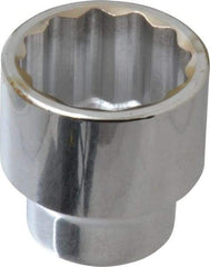 Paramount - 1/2" Drive, Standard Hand Socket - 12 Points, 1-1/2" OAL, Steel, Chrome Finish - Eagle Tool & Supply