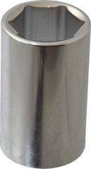 Paramount - 1-5/16", 1/2" Drive, Deep Hand Socket - 6 Points, 3-1/2" OAL, Steel, Chrome Finish - Eagle Tool & Supply