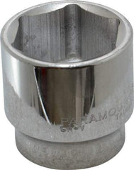 Paramount - 1-1/2", 1/2" Drive, Standard Hand Socket - 6 Points, 1-1/2" OAL, Steel, Chrome Finish - Eagle Tool & Supply