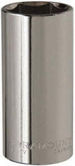 Paramount - 1/2" Drive, Deep Hand Socket - 6 Points, 3-3/32" OAL, Steel, Chrome Finish - Eagle Tool & Supply