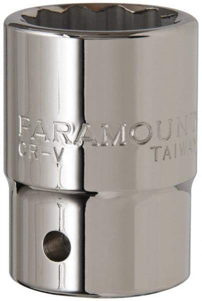 Paramount - 1-1/16", 3/4" Drive, Standard Hand Socket - 12 Points, 2" OAL - Eagle Tool & Supply