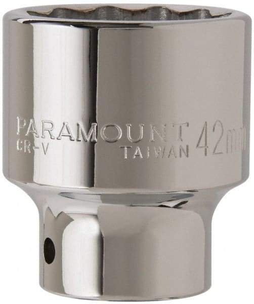 Paramount - 3/4" Drive, Standard Hand Socket - 12 Points, 2-29/32" OAL, Steel, Chrome Finish - Eagle Tool & Supply