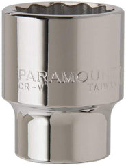 Paramount - 3/4" Drive, Standard Hand Socket - 12 Points, 2-5/8" OAL, Steel, Chrome Finish - Eagle Tool & Supply